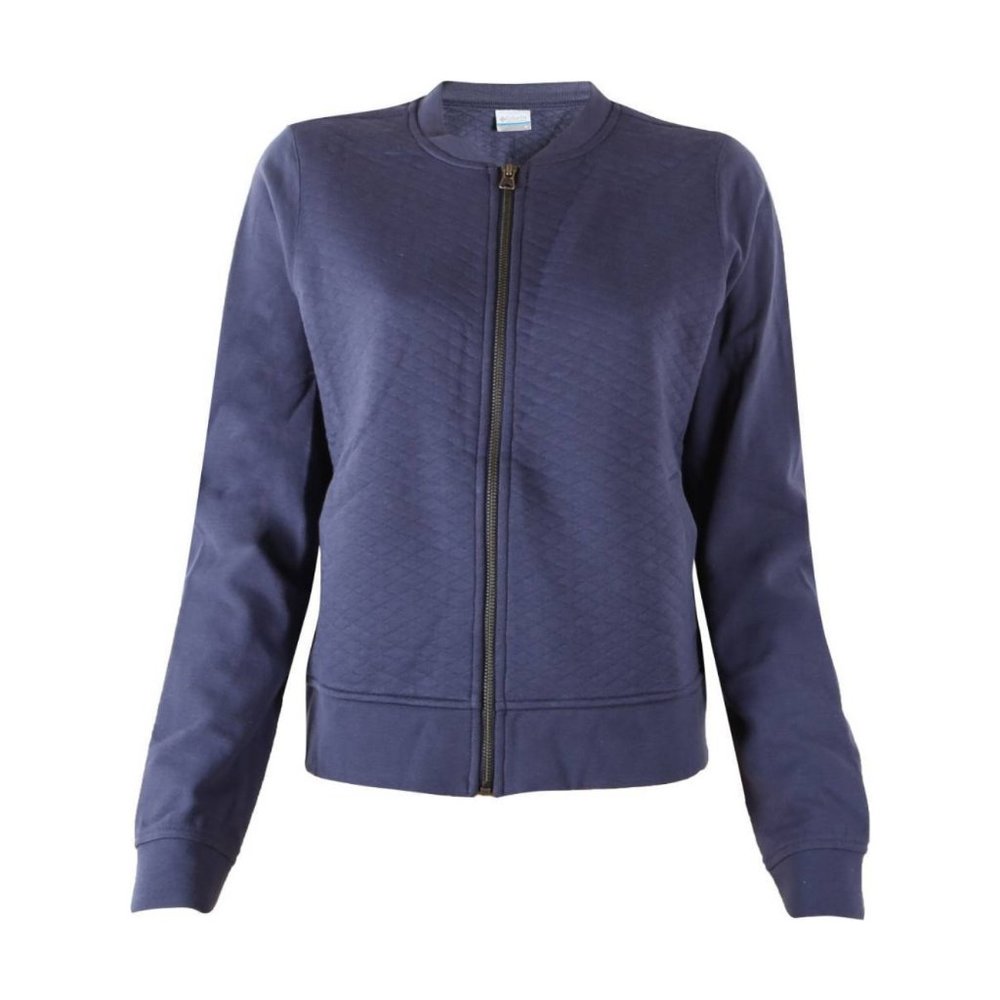 Columbia Women's Navy Blue Zip-Front Cardigan Sweater